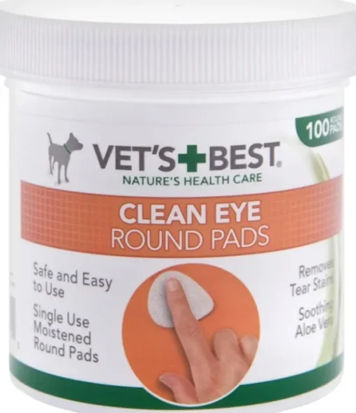 Vet's Best Clean Eye Round Pads 100 pcs-Vetu0027s Best Clearance