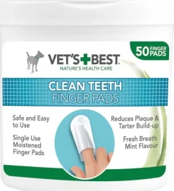 Vet's Best Clean Teeth Finger Pads 50 pcs-Vetu0027s Best New