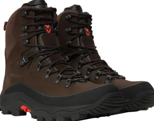 Viking Men Villrein High GTX Dark Brown/Red Clearance