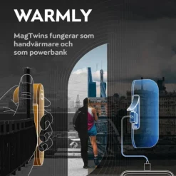 Warmly käsienlämmitin / akkupankki, musta Sale