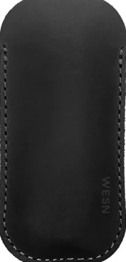 WESN Allman Leather Sheath tuppi, Black Fashion