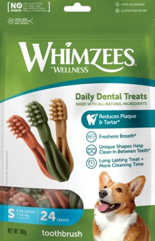 Toothbrush Star S hammashoitoherkku, 24 kpl-Whimzees Sale