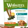 Whimzees Variety L hammashoitoherkut säästöpakkaus, 14 kpl Hot