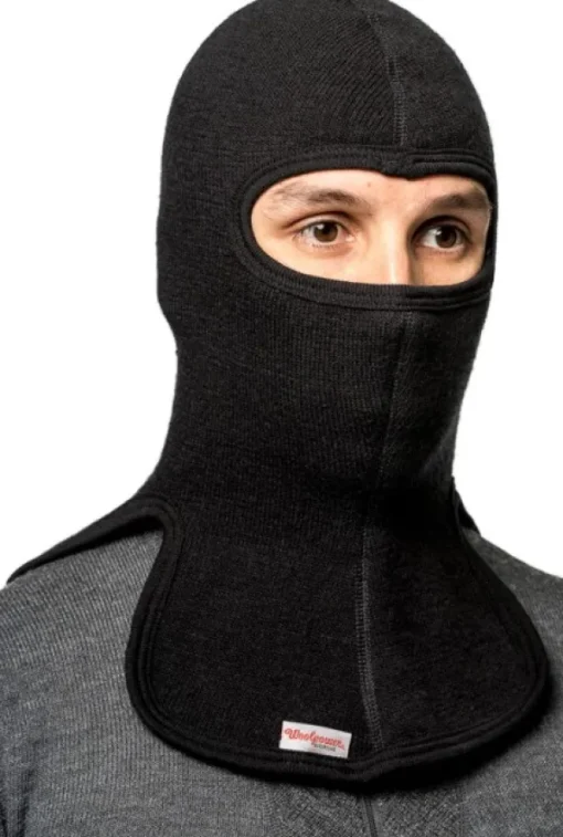 Balaclava 400 Black-Woolpower Clearance