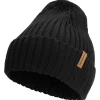 Beanie Rib Black-Woolpower Hot