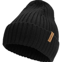 Beanie Rib Black-Woolpower Hot
