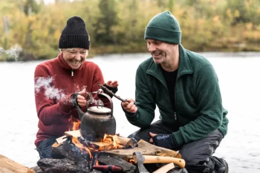 Beanie Rib Black-Woolpower Hot