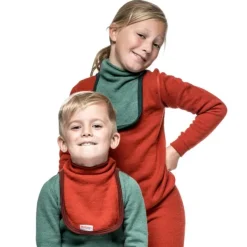 Crewneck + Long Johns 200 Kids lasten kerrasto, Autumn Red-Woolpower Sale