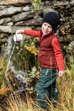 Crewneck + Long Johns 200 Kids lasten kerrasto, Autumn Red-Woolpower Sale