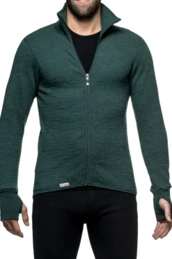 Woolpower Full Zip Jacket 400 -takki, unisex, Forest Green Outlet