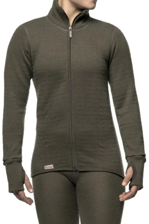 Full Zip Jacket 600 Unisex Pine Green-Woolpower Hot