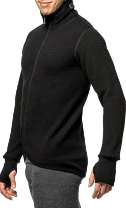 Full Zip Jacket 400 Unisex Black-Woolpower Outlet