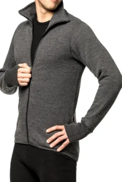 Woolpower Full Zip Jacket 400 -takki, unisex, Grey Fashion