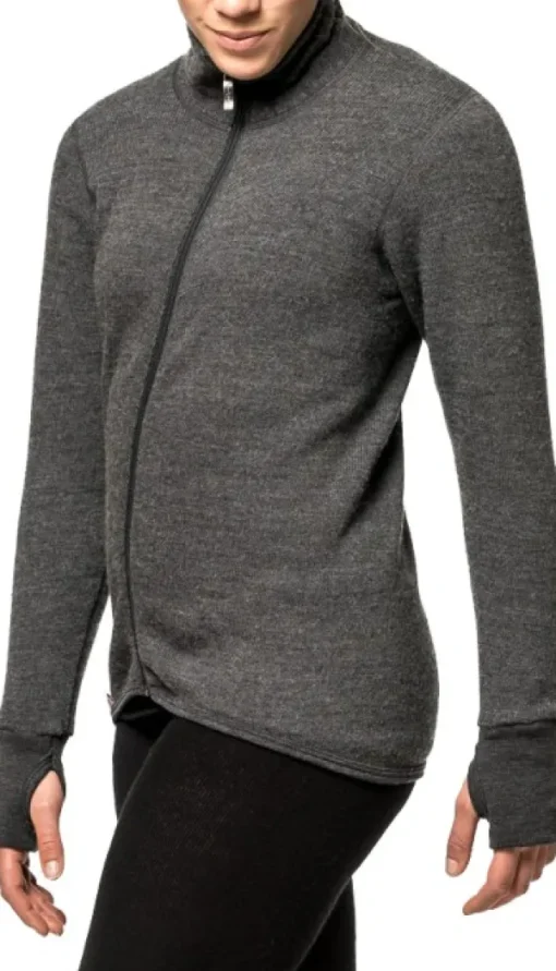 Woolpower Full Zip Jacket 400 -takki, unisex, Grey Fashion