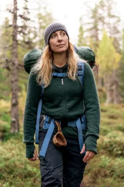Woolpower Full Zip Jacket 400 -takki, unisex, Forest Green Outlet