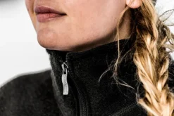 Full Zip Jacket 400 Unisex Black-Woolpower Outlet