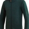 Kids Full Zip Jacket 400 lasten merinovillatakki, vihreä-Woolpower Sale