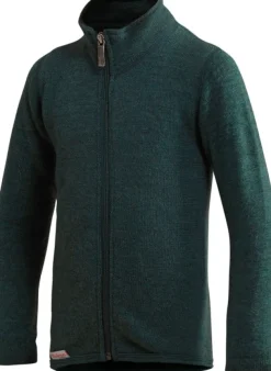 Kids Full Zip Jacket 400 lasten merinovillatakki, vihreä-Woolpower Sale
