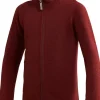 Kids Full Zip Jacket 400 lasten merinovillatakki, punainen-Woolpower Best