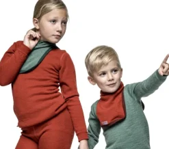 Woolpower Kids Mock Turtleneck 200 lasten merinovillakauluri, punainen Sale