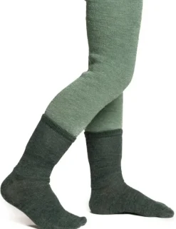 Kids Socks Liner Classic lasten merinosukat, Forest Green-Woolpower Best