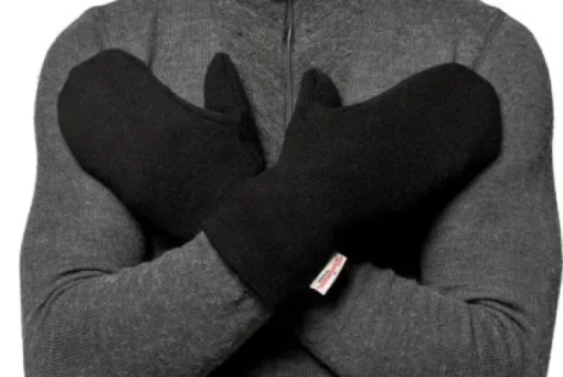 Mittens 400 Black-Woolpower Discount