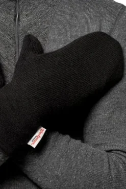 Mittens 400 Black-Woolpower Discount