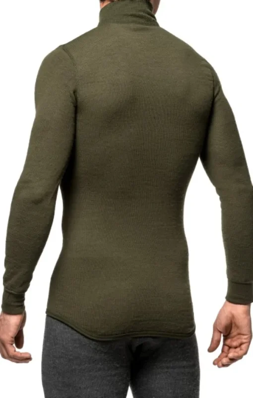 Woolpower Zip Turtleneck 200 Unisex Pine Green Hot